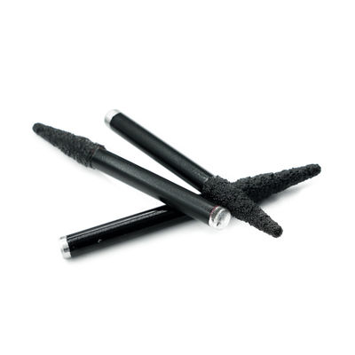 Diamante em Brazagem a Vácuo 6 mm 8 mm Cortador de Moagem Gravação V Bits Flat Para Escultura de Mármore