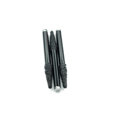 Diamante em Brazagem a Vácuo 6 mm 8 mm Cortador de Moagem Gravação V Bits Flat Para Escultura de Mármore