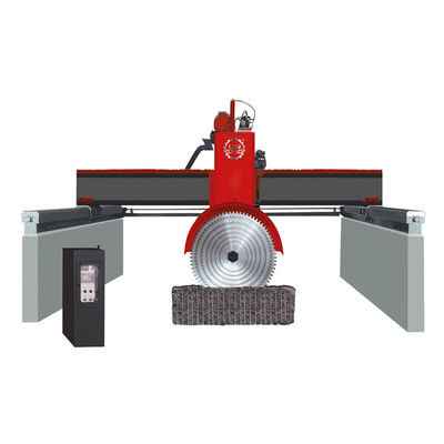 Linsing Quatro Post Guia Multi Blade Bridge Saw Machine para corte de blocos de granito