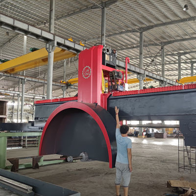 Linsing Quatro Post Guia Multi Blade Bridge Saw Machine para corte de blocos de granito