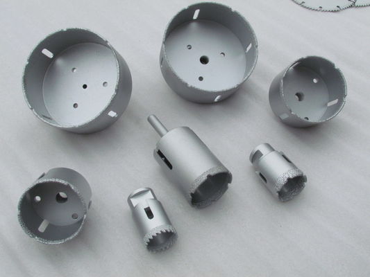 6 mm Vacuum Brazed Diamond Finger Bits para Perfuração de Mármore Taxa de alimentação 24-48 "por minuto