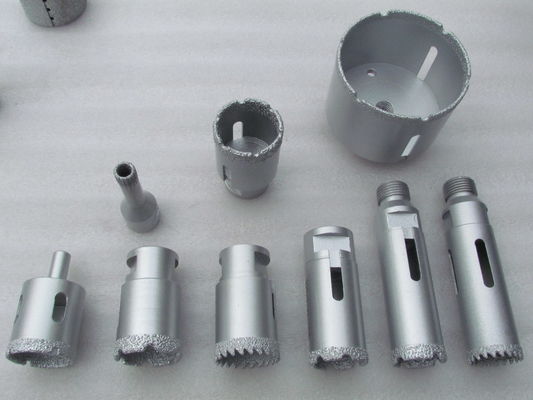 Finalização simples D60mm Vacuum Brazed Core Bit para perfuração precisa e em materiais duros