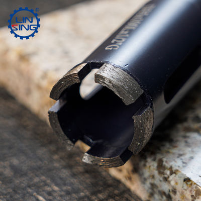 Finalização simples D60mm Vacuum Brazed Core Bit para perfuração precisa e em materiais duros