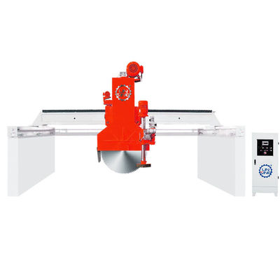 Cortador de blocos de pedra com serra de ponte horizontal e vertical e sistema de controlo PLC