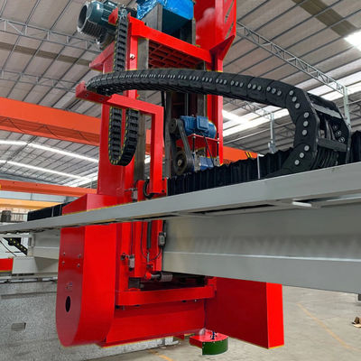 Cortador de blocos de pedra com serra de ponte horizontal e vertical e sistema de controlo PLC