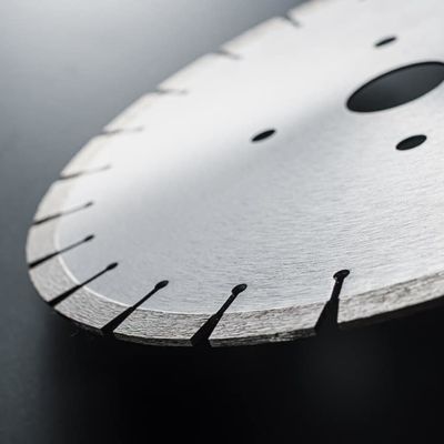 0.014in Espessura da lâmina Prata brasada 400MM Diamante lâmina de serra horizontal para mármore