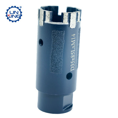 Suporte personalizado OEM Diamond Core Drill Bit para perfurar tijolos e pedras refratários