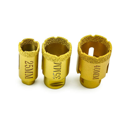 Forro de núcleo segmentado de diamante para perfuração de mármore e pedra dura 19-125 mm de diâmetro