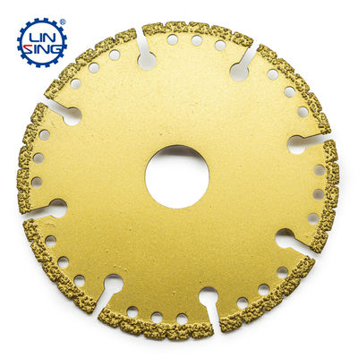 1.8mm espessura do núcleo de aço Disco de corte de diamante em vácuo para metal de alumínio de pedra