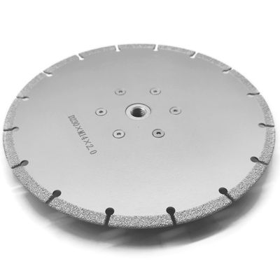 1.8mm espessura do núcleo de aço Disco de corte de diamante em vácuo para metal de alumínio de pedra