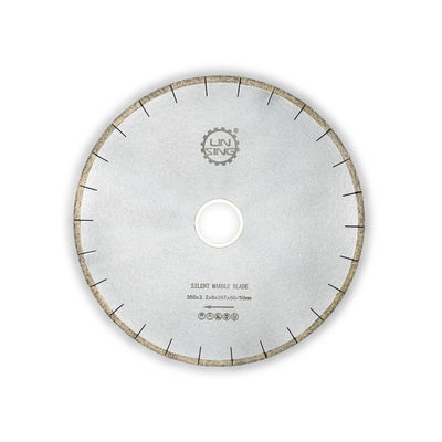 Lâmina de serra de mármore de 350 mm-400 mm, feita de aço inoxidável e diamante para corte de mármore
