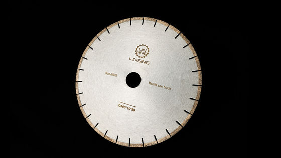 Lâmina de serra de mármore de 350 mm-400 mm, feita de aço inoxidável e diamante para corte de mármore