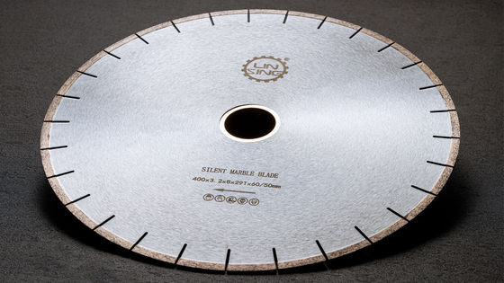 Lâmina de serra de mármore de 350 mm-400 mm, feita de aço inoxidável e diamante para corte de mármore