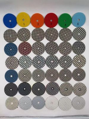 Pad de Polir Molhado de 125 mm para Polir Granito Mármore Pedra Chapa Pads de Resina Vantagem