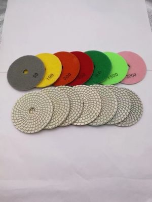 Pad de Polir Molhado de 125 mm para Polir Granito Mármore Pedra Chapa Pads de Resina Vantagem