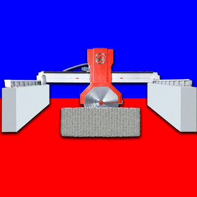 Máquina de corte de pedra grande molhada para lajes de granito 7.5KW Multi Saw Blade Cutter 12000 kg