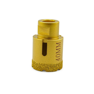 LINSING Vacuum Brazed CNC Diamond Core Drill Bits para Perfuração de Pedra 19-125mm Diâmetro