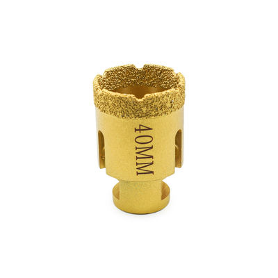 LINSING Vacuum Brazed CNC Diamond Core Drill Bits para Perfuração de Pedra 19-125mm Diâmetro