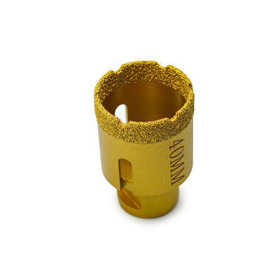 LINSING Vacuum Brazed CNC Diamond Core Drill Bits para Perfuração de Pedra 19-125mm Diâmetro