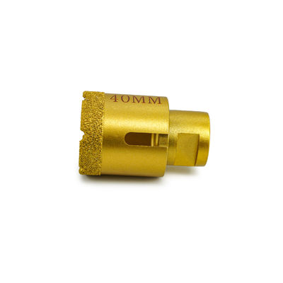 LINSING Vacuum Brazed CNC Diamond Core Drill Bits para Perfuração de Pedra 19-125mm Diâmetro