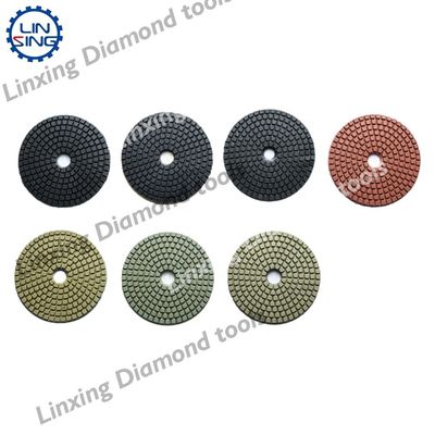 Pads de polimento de diamantes para secar em lajes e azulejos com suporte e personalização da OBM