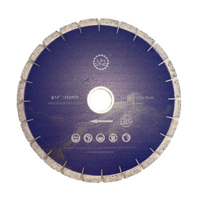 Disco de corte de pedra de granito de 14'' lâmina não-slift com ferramenta de máquina de lâmina de ponte de laser