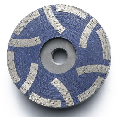 6 polegadas roda de moagem de diamante ferramentas de moagem de pedra roda de taça radial com 6 segmentos