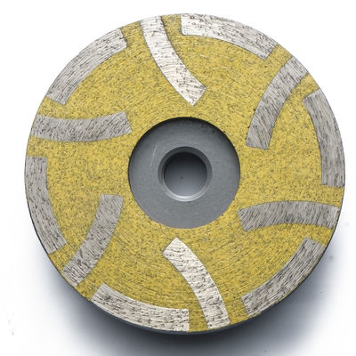 6 polegadas roda de moagem de diamante ferramentas de moagem de pedra roda de taça radial com 6 segmentos