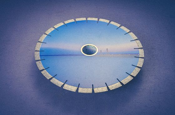 Disco de corte de pedra de granito de 14'' lâmina não-slift com ferramenta de máquina de lâmina de ponte de laser