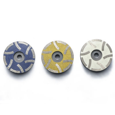 6 polegadas roda de moagem de diamante ferramentas de moagem de pedra roda de taça radial com 6 segmentos