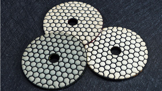 Suporte OEM 125mm Resina Bond Diamante Pad Polirão Seco Flexível para Granito Mármore