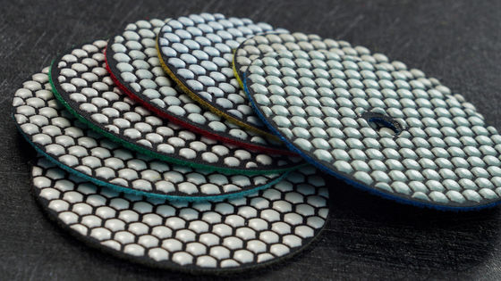 Suporte OEM 125mm Resina Bond Diamante Pad Polirão Seco Flexível para Granito Mármore
