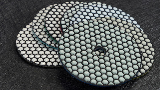 Suporte OEM 125mm Resina Bond Diamante Pad Polirão Seco Flexível para Granito Mármore