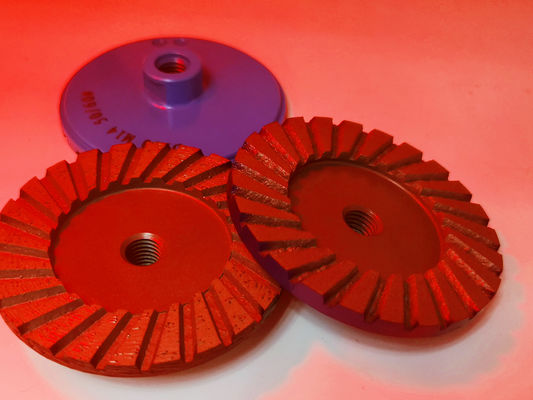 Boa resistência ao desgaste Roda de Taça Turbo segmentada de diamante para suporte personalizado OEM