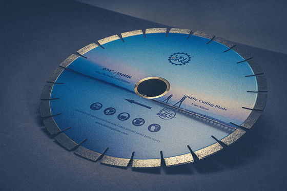 Disco de corte de diamante de 350 mm para diferentes durezas de granito, aço inoxidável e diamante