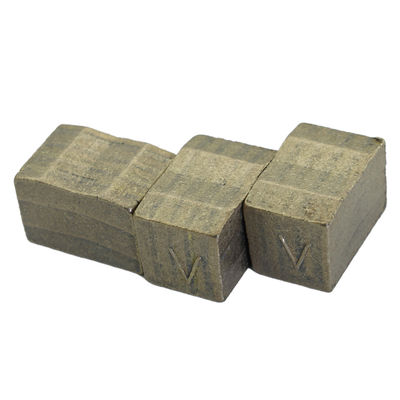 Segmento de diamante de lâminas duplas brasadas de alta frequência para corte de granito 22*13,1/13,9*15mm