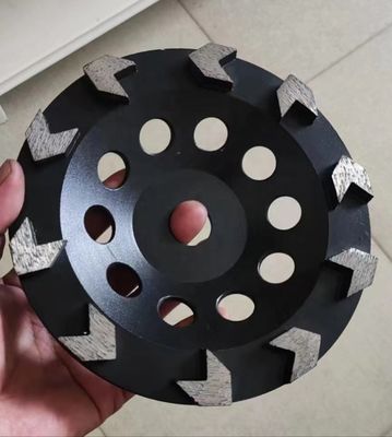 Piso de granito de moagem fina Turbo-segmentado de roda de taça com resina preenchida roda de diamante