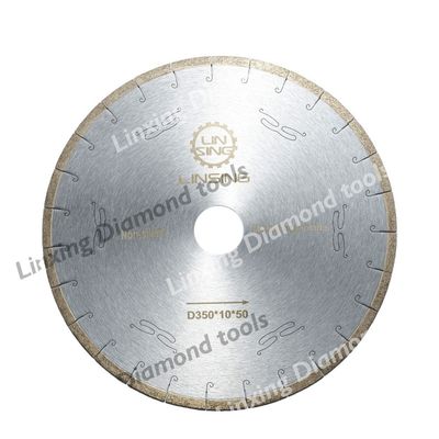 Boa nitidez e desempenho estável Láminas de serra de diamante para corte de mármore D400 pedra
