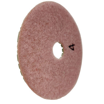 Almofadas de lustro flexíveis da etapa da ligação 4 da resina da Uma-categoria 4inch para o ODM personalizado seco do apoio