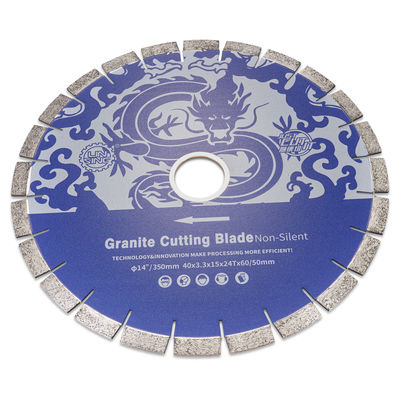 24 Dentes por polegada D350mm Diamond Saw Blade para corte profissional de concreto de pedra