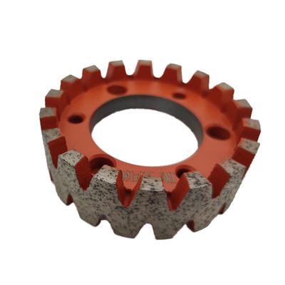 Roda de fresagem europeia de cnc segmentada para estofamento contínuo de pedras de diamante