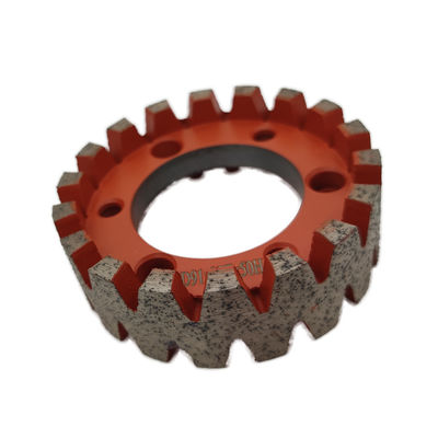 Roda de fresagem europeia de cnc segmentada para estofamento contínuo de pedras de diamante