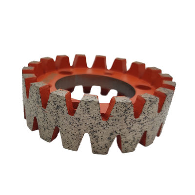 Roda de fresagem europeia de cnc segmentada para estofamento contínuo de pedras de diamante