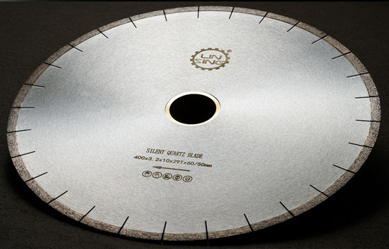 Disco de lâmina de serra de corte de diamante de 400 mm para pedra artificial 29 dentes e garantida