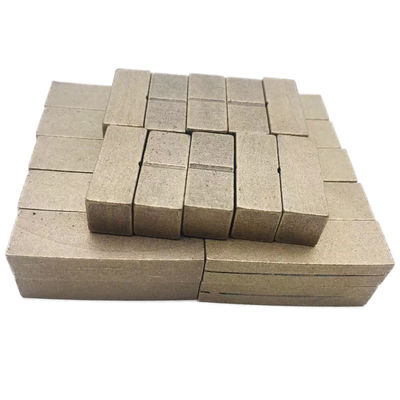 24*9.2*10mm Segmentos de diamante brasados de alta frequência para corte de mármore