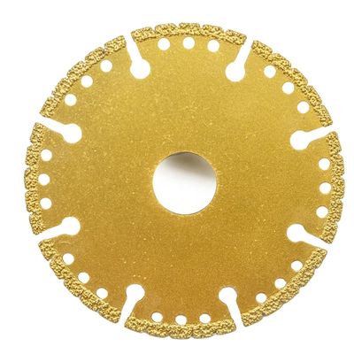 125 mm Diamante Slotted Blade Disc Vacuum Brazed Cutter para Moagem de borda de laje de pedra de mármore