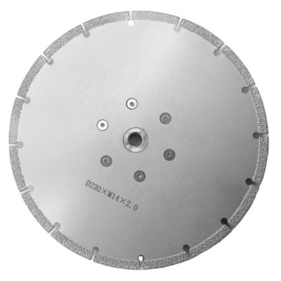 125 mm Diamante Slotted Blade Disc Vacuum Brazed Cutter para Moagem de borda de laje de pedra de mármore