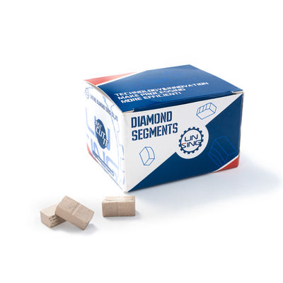 Segmentos de lâmina de diamante afiada de corte de mármore plano, de alta frequência, brasada