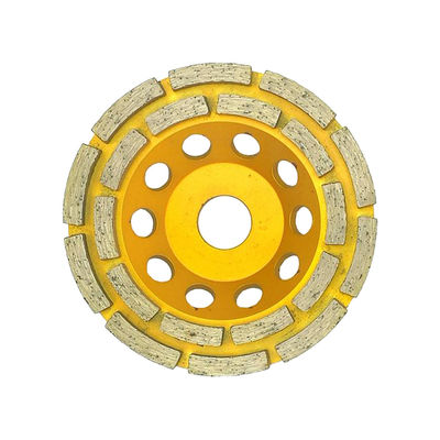 Rodas de perfis de diamantes para sinterização Rodas de copos de segmento duplo de diamantes para moagem de pedra