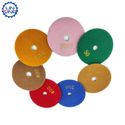 Pads de polir D150MM D180MM D230MM Disco de polimento de diamante seco e molhado com alta durabilidade